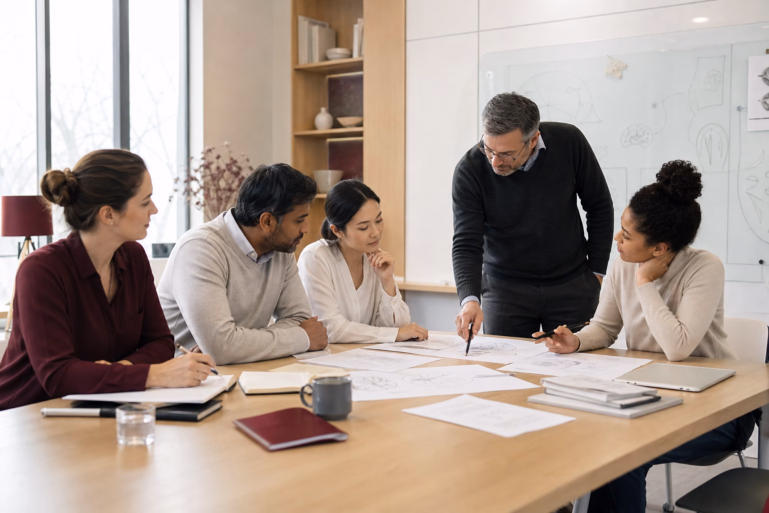 Equipo participando en una sesión de formación clínica